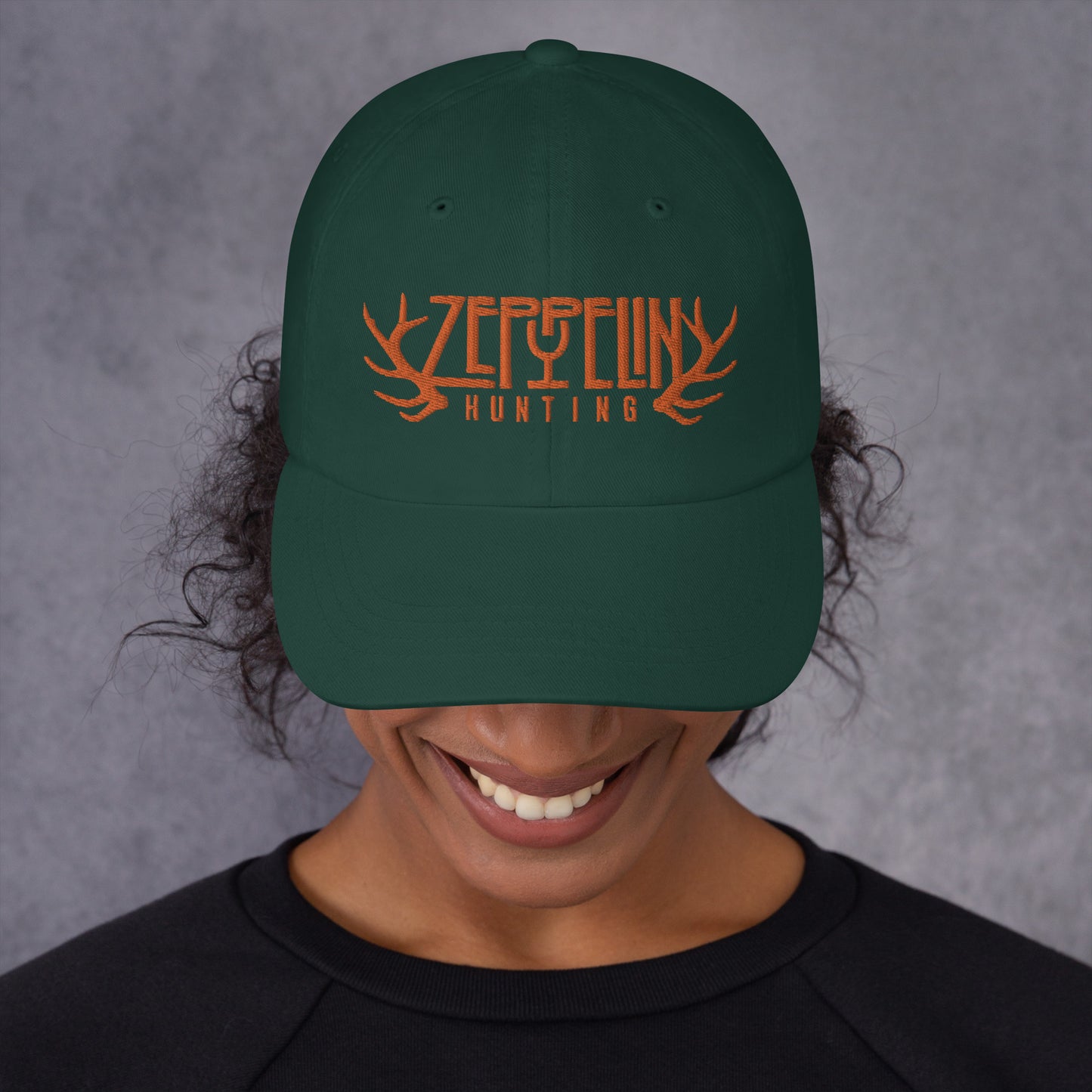 Zeppelin Hunting Orange Logo Ball Cap