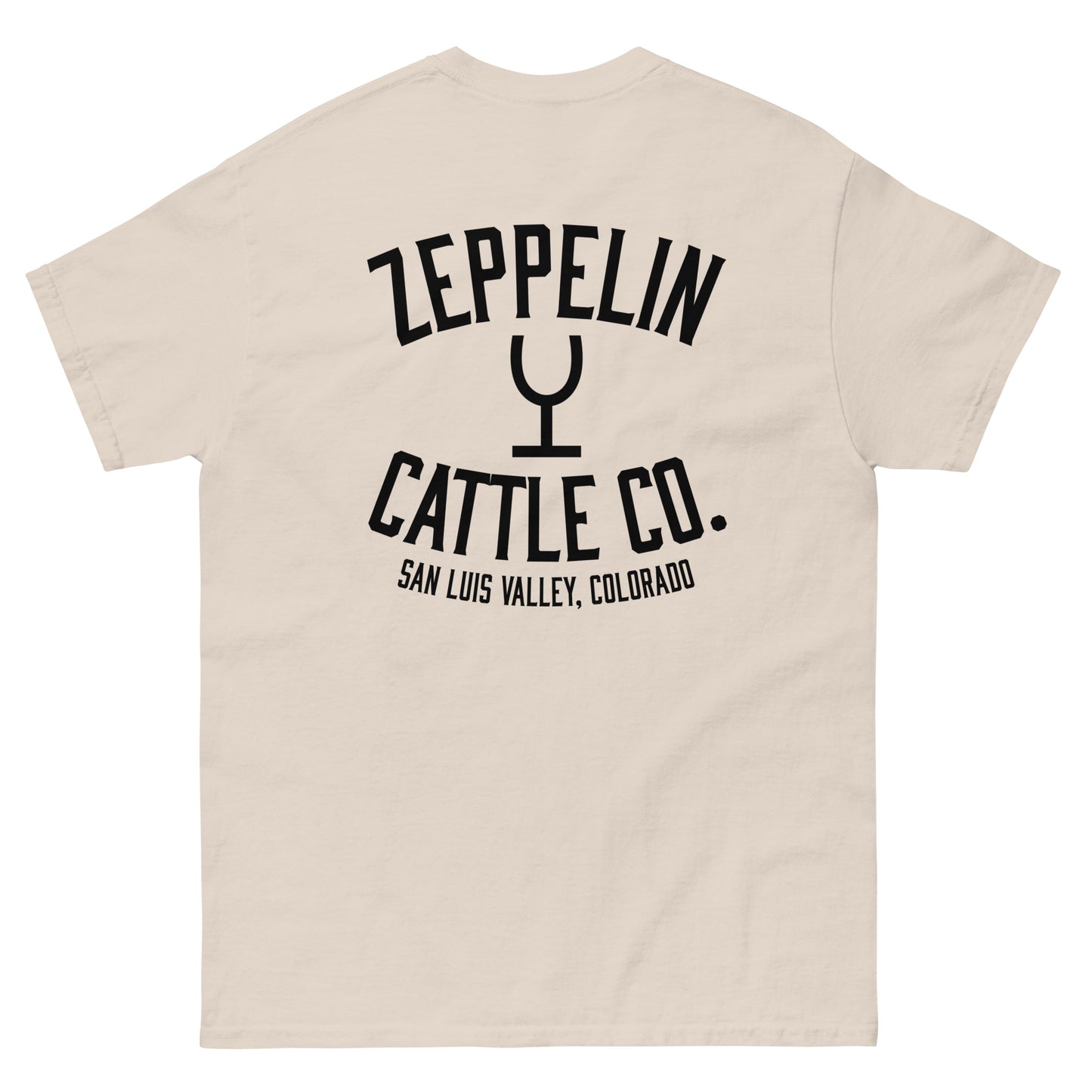Zeppelin Cattle Co. Short Sleeve Wine Glass Brand