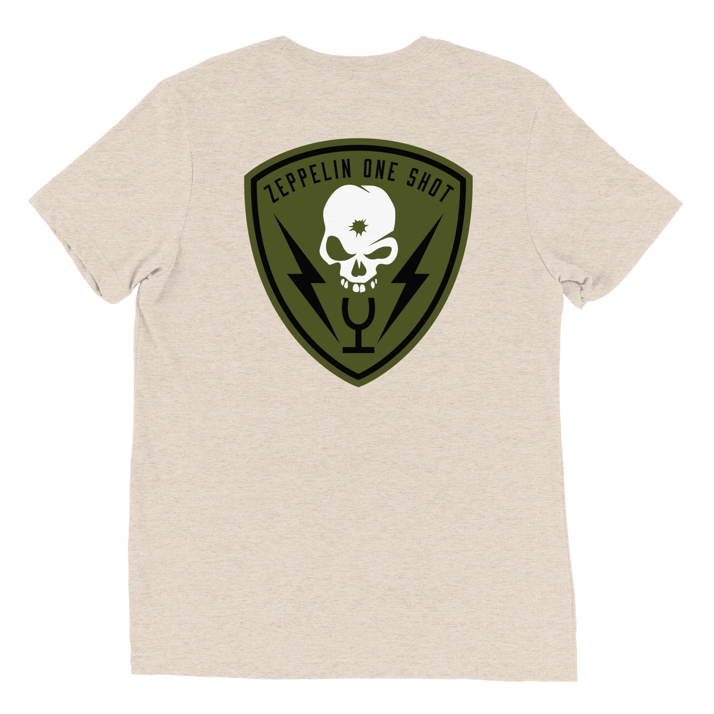 Zeppelin Experience white logo with Zeppelin One Shot Back Short sleeve t-shirt