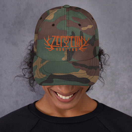 Zeppelin Hunting Orange Logo Ball Cap