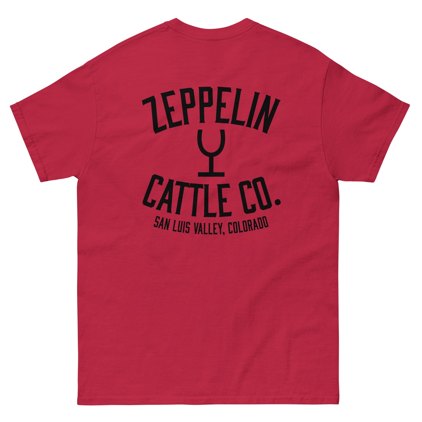 Zeppelin Cattle Co. Short Sleeve Wine Glass Brand