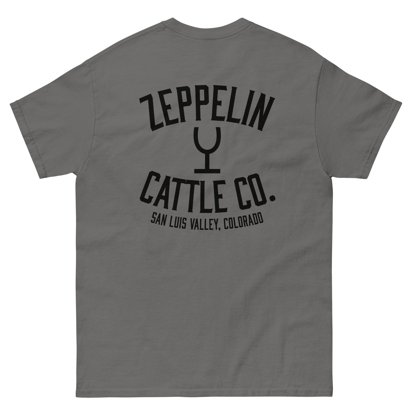 Zeppelin Cattle Co. Short Sleeve Wine Glass Brand