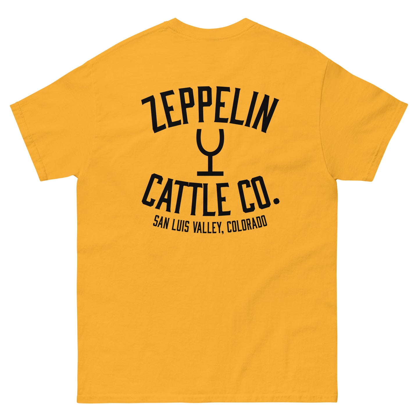 Zeppelin Cattle Co. Short Sleeve Wine Glass Brand