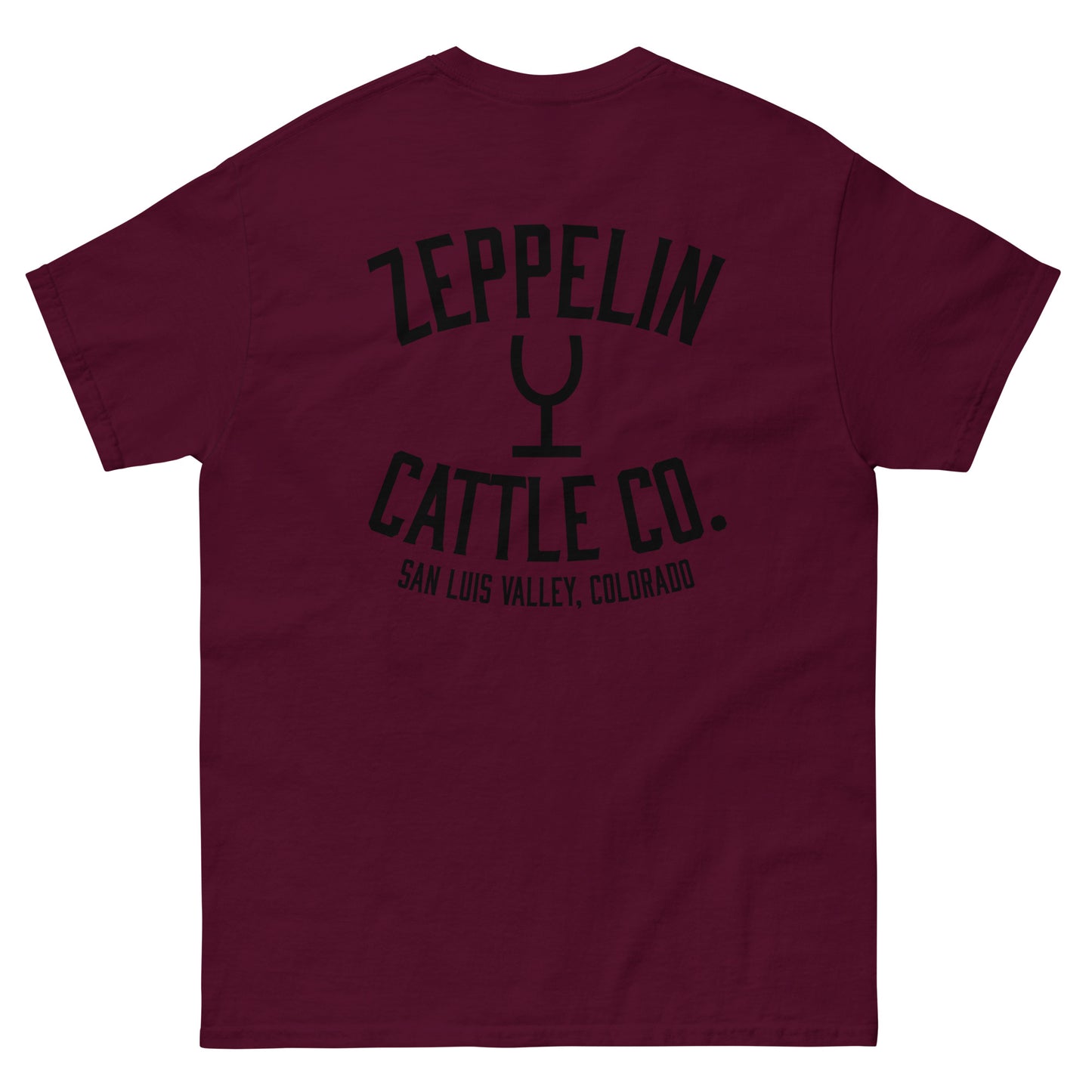 Zeppelin Cattle Co. Short Sleeve Wine Glass Brand