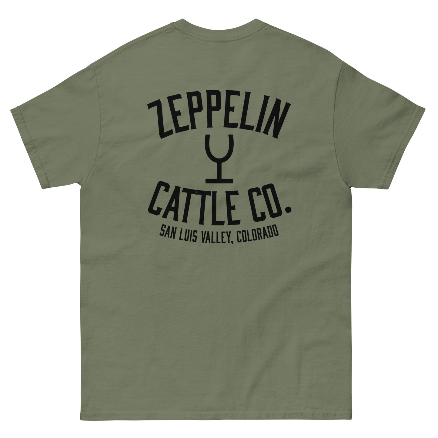 Zeppelin Cattle Co. Short Sleeve Wine Glass Brand