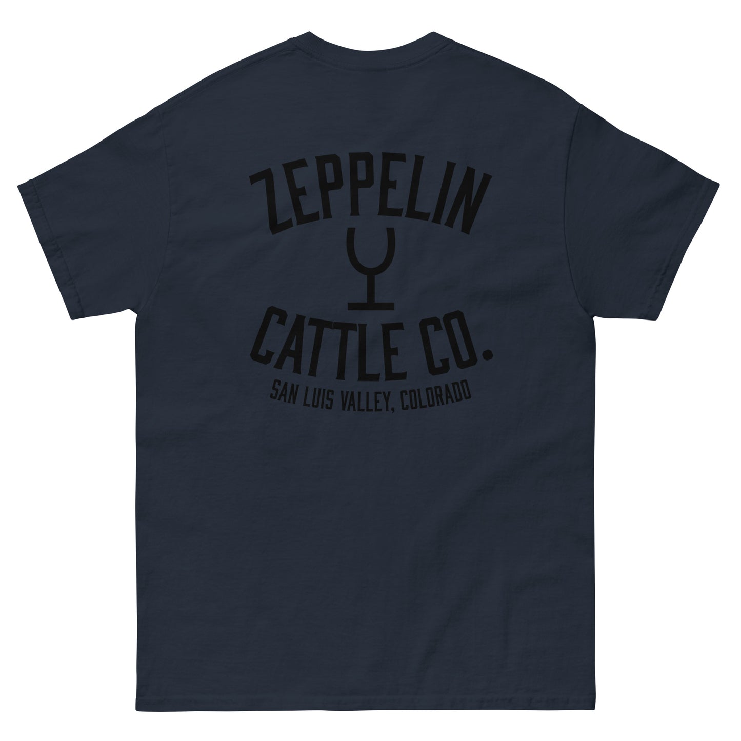 Zeppelin Cattle Co. Short Sleeve Wine Glass Brand