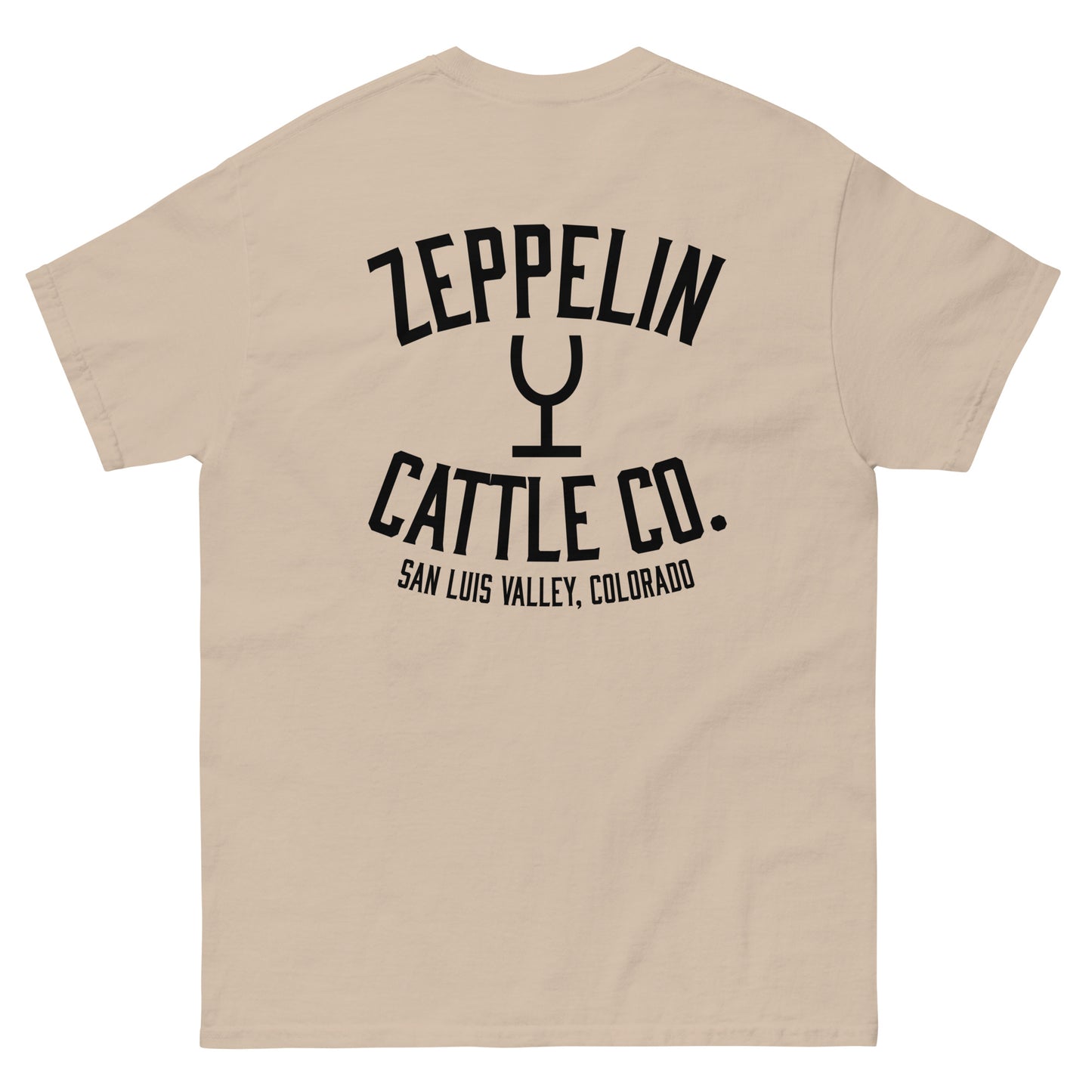 Zeppelin Cattle Co. Short Sleeve Wine Glass Brand