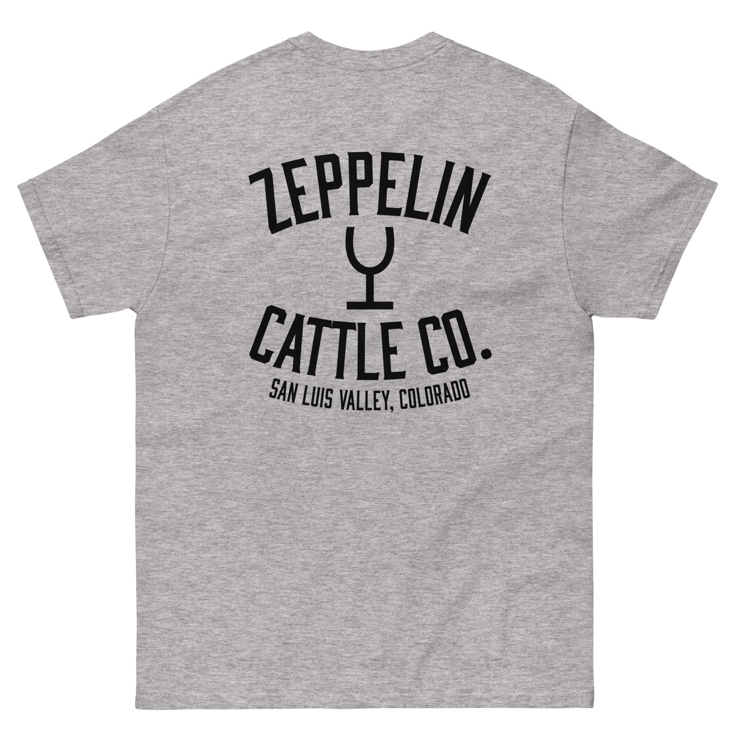 Zeppelin Cattle Co. Short Sleeve Wine Glass Brand