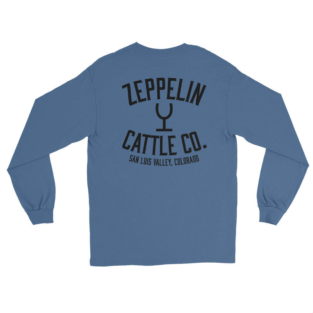 Zeppelin Cattle Co. Black Logo Long Sleeve Shirt