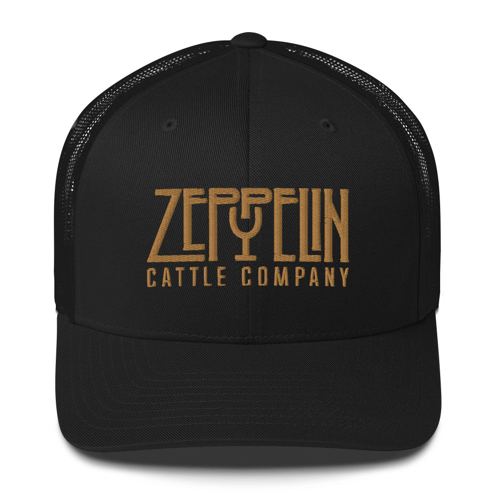 Zeppelin Cattle Co. Gold Stitch Trucker Cap