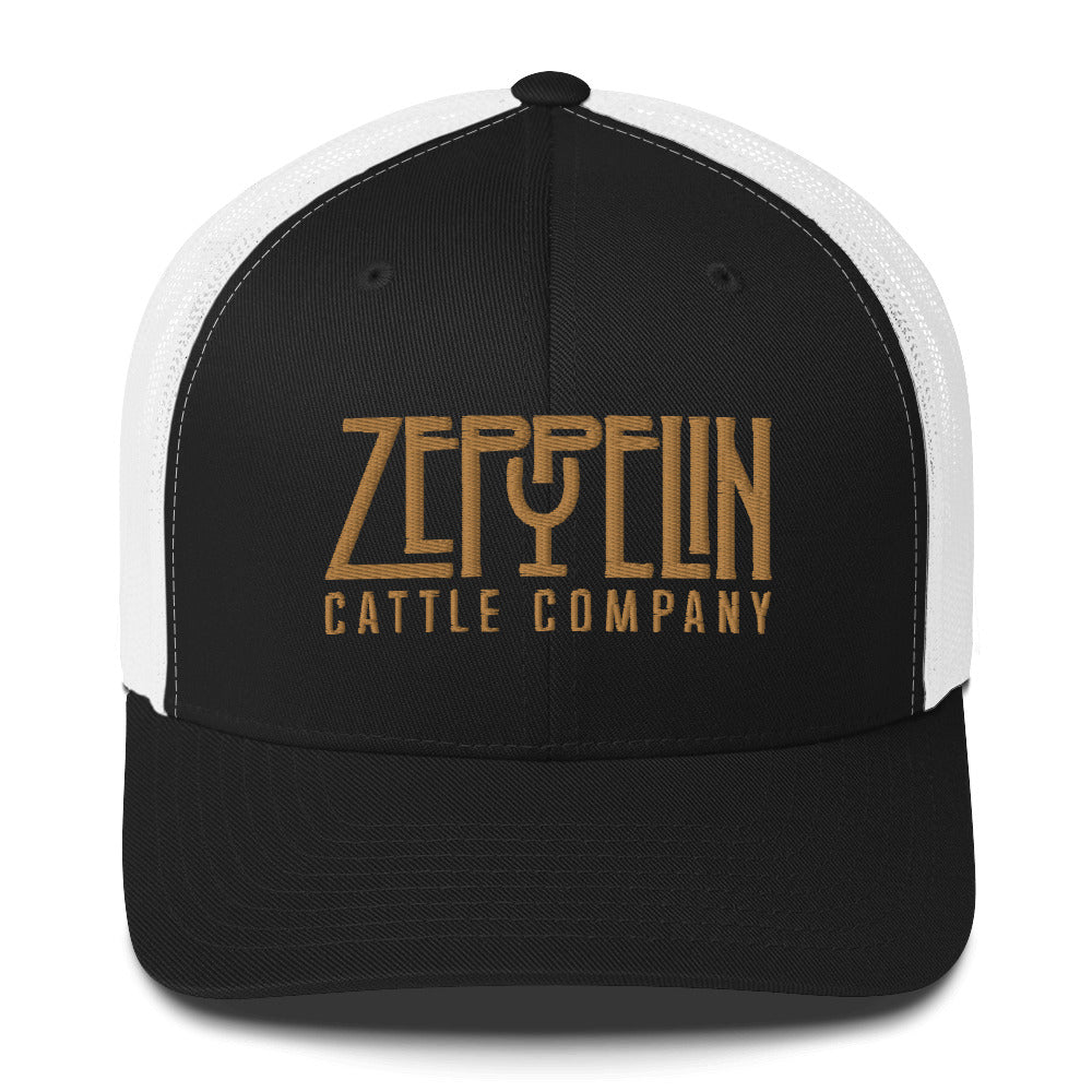 Zeppelin Cattle Co. Gold Stitch Trucker Cap