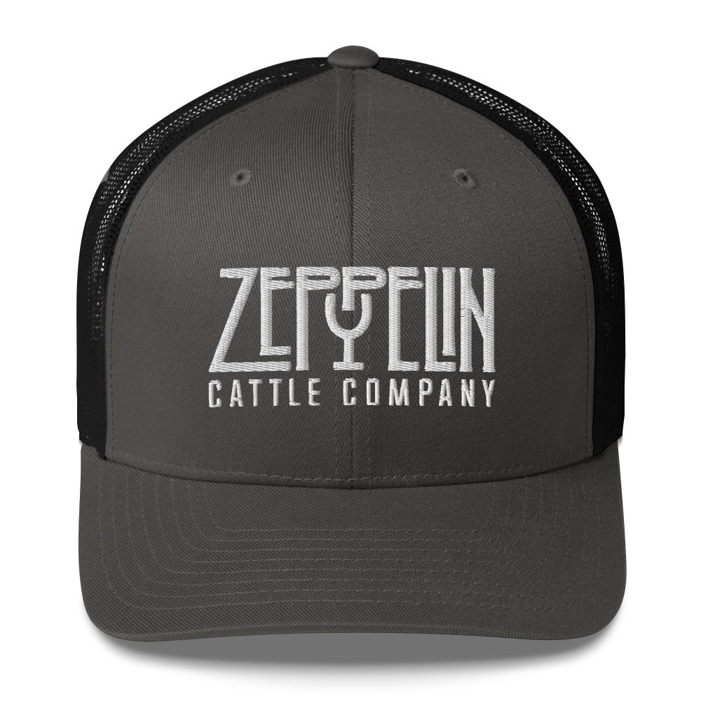 Zeppelin Cattle Co. White Stitch Trucker Cap