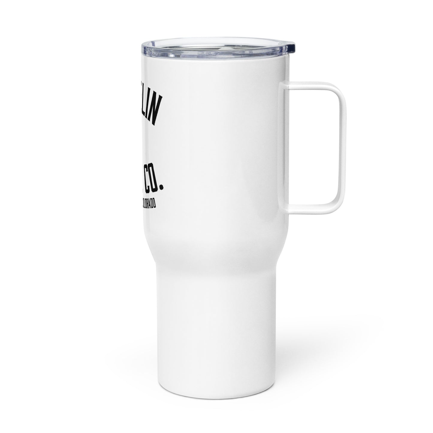 Zeppelin Cattle Co. Travel mug with a handle