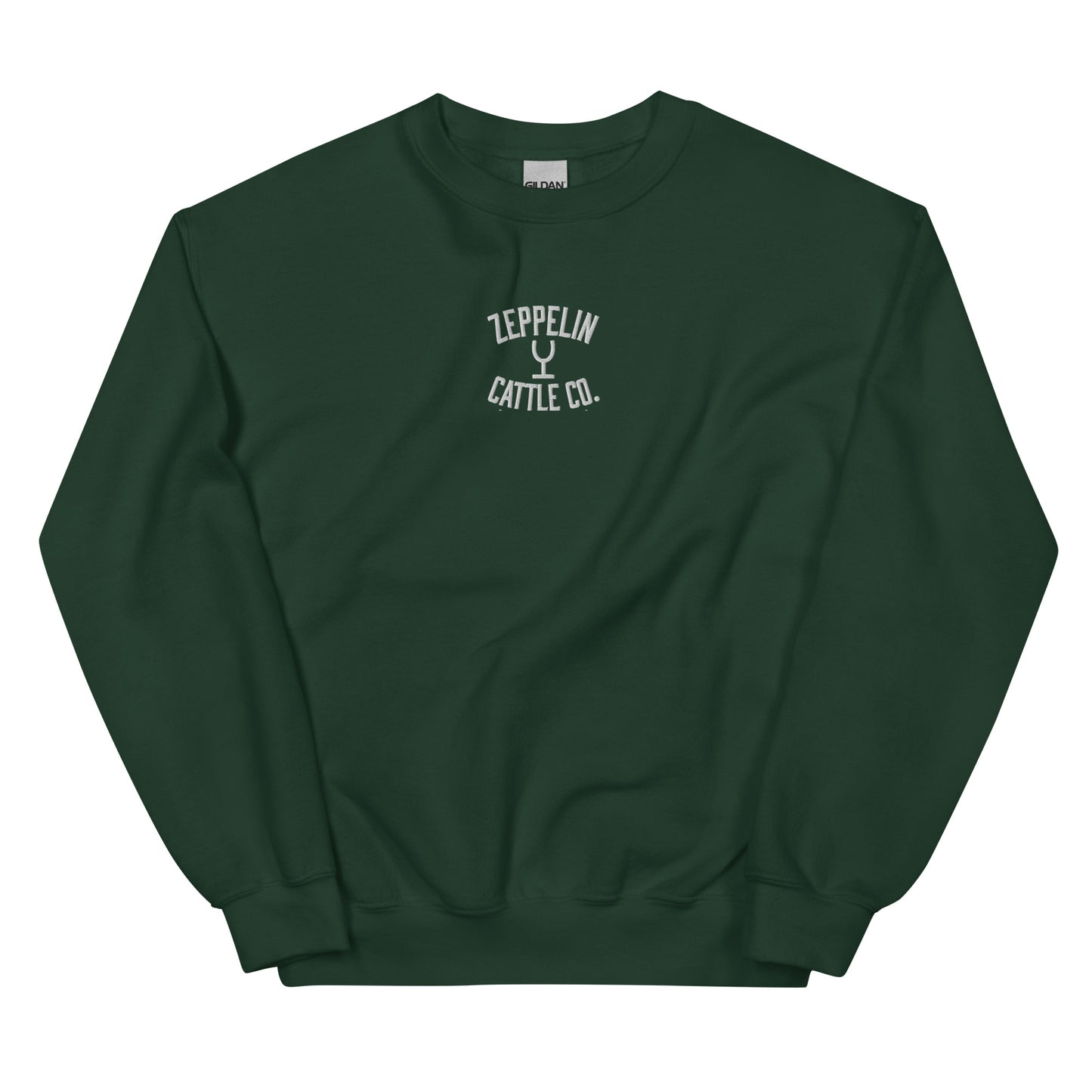 Embroidered Zeppelin Cattle Co. Crewneck