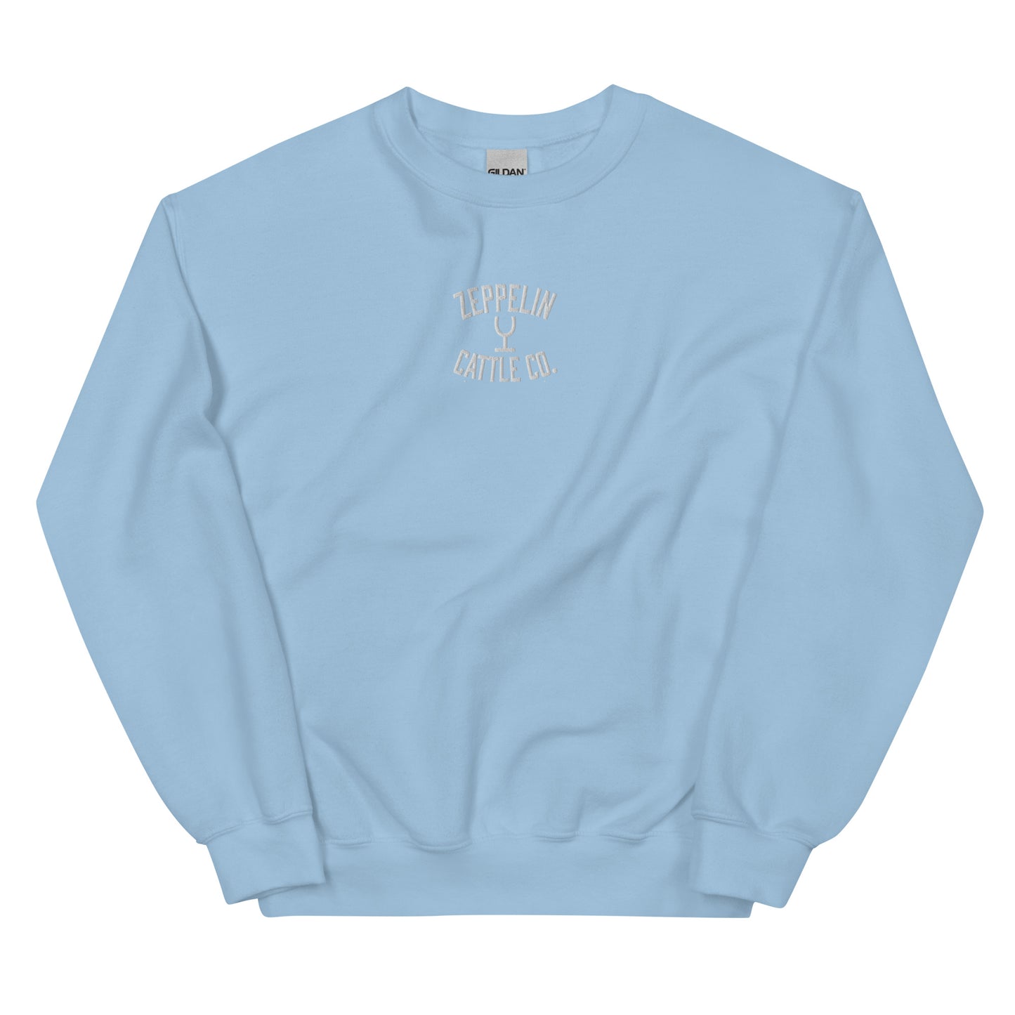 Embroidered Zeppelin Cattle Co. Crewneck