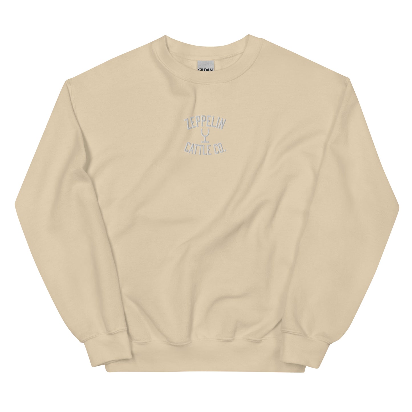 Embroidered Zeppelin Cattle Co. Crewneck