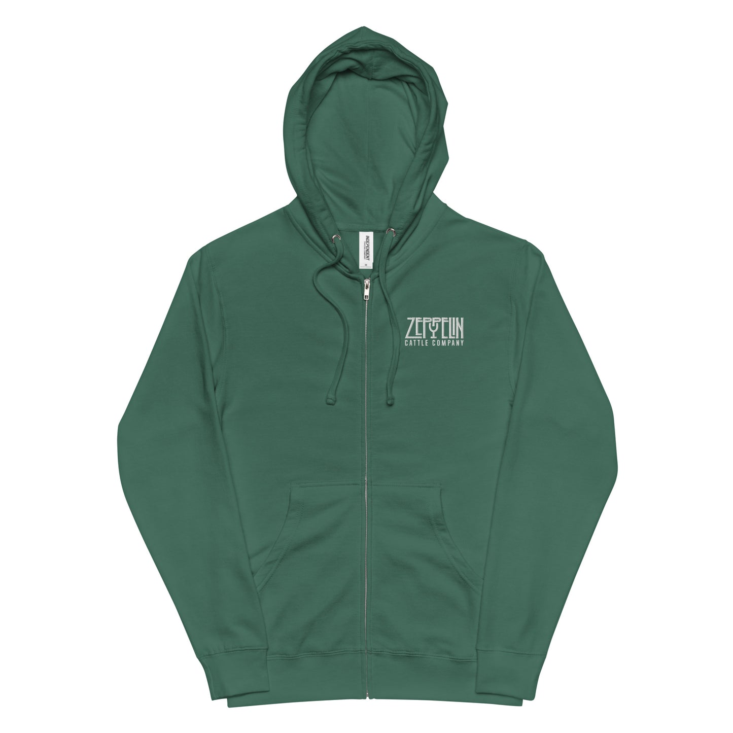 Zeppelin Cattle Co. fleece zip up hoodie