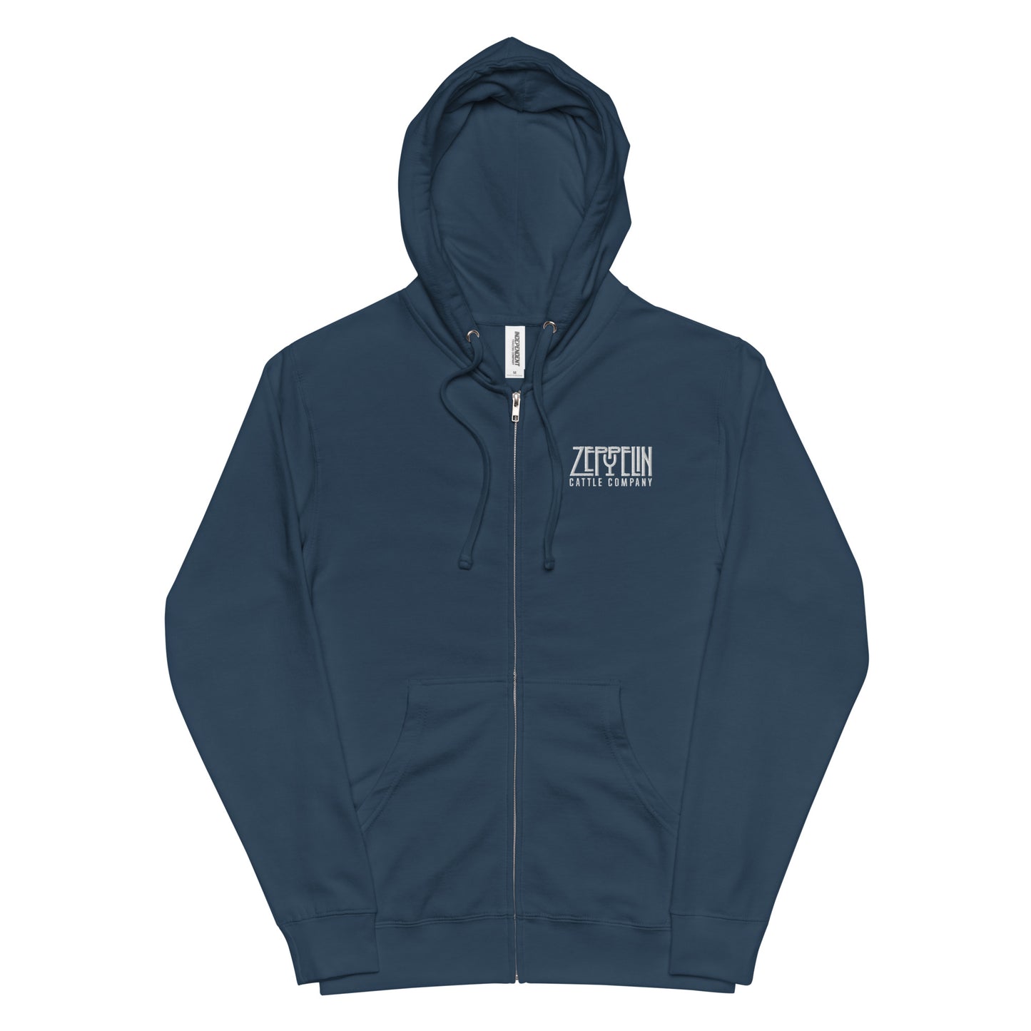 Zeppelin Cattle Co. fleece zip up hoodie